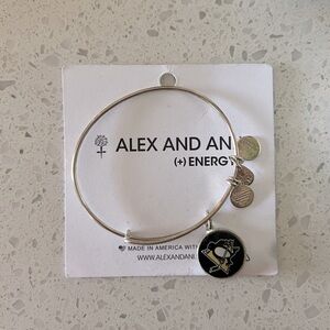 ALEX AND ANI pittsburgh penguins bracelet bangle EUC